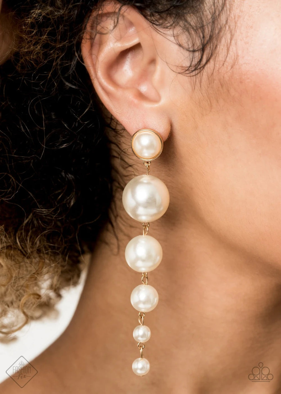 Paparazzi Accessories - Living A Wealthy Lifestyle - White (Pearls) Post Earrings