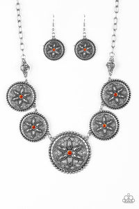 Paparazzi Accessories - Written In The Star Lilies - Orange Necklace