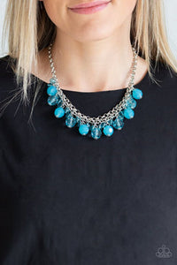 Paparazzi Accessories 🖤 Fiesta Fabulous 🤍 Blue Necklace