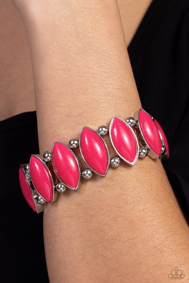 Paparazzi Accessories  - Cry Me A Rivera - Pink Bracelet