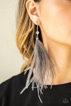 Load image into Gallery viewer, Paparazzi Accessories - The Showgirl Next Door - Silver (Gray) Earrings

