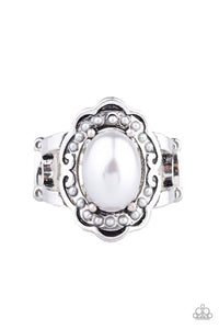 Paparazzi Accessories - Metro Marina - Silver (Pearls) Ring