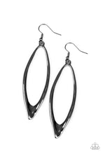 Load image into Gallery viewer, Paparazzi Accessories - Positively Progressive - Black ( Gunmetal)Earrings
