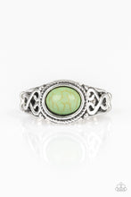Load image into Gallery viewer, Paparazzi Accessories - Set In Stone - Green Ring
