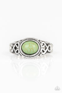 Paparazzi Accessories - Set In Stone - Green Ring