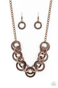 Paparazzi Accessories - Treasure Tease - Copper Necklace