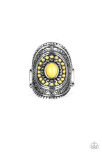 Load image into Gallery viewer, Paparazzi Accessories  - Adventure Venture  - Yellow  Ring
