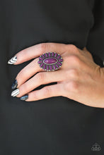 Load image into Gallery viewer, Paparazzi Accessories - Cactus Cabana - Purple Ring
