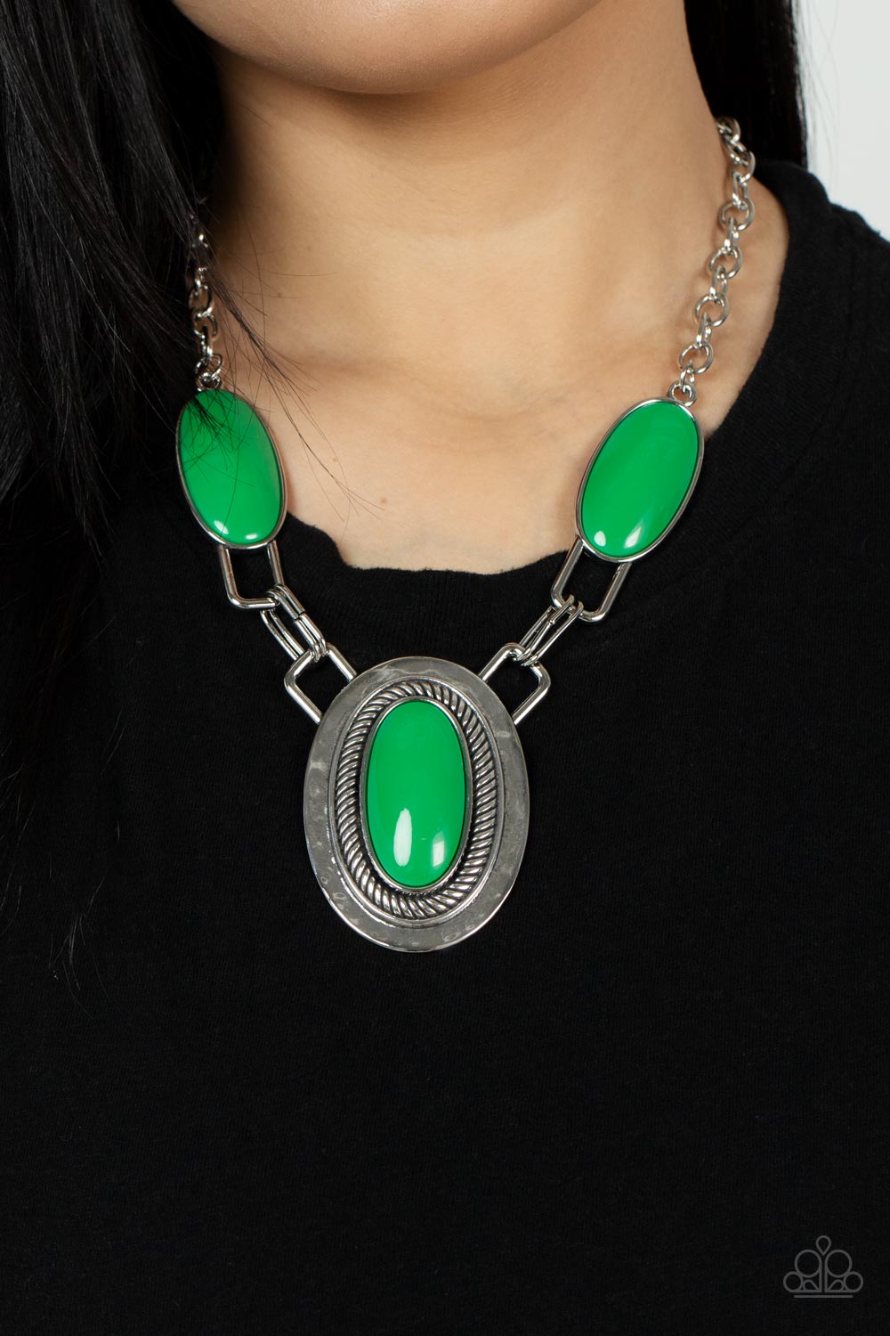 Paparazzi Accessories - Count To Tenacious - Green Necklace