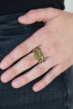 Load image into Gallery viewer, Paparazzi Accessories - Modern Maven - Brass Ring
