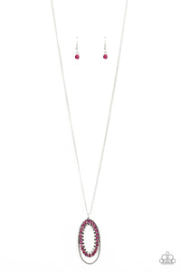 Paparazzi Accessories - Money Mood - Pink Necklace