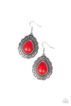 Load image into Gallery viewer, Paparazzi Accessories - Mountain Mover - Red Earrings
