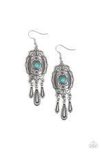 Load image into Gallery viewer, Paparazzi Accessories - Natural Native - Blue (Turquoise) Earrings
