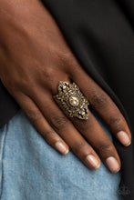 Load image into Gallery viewer, Paparazzi Accessories - Perennial Posh - Brass Ring
