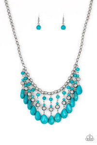 Paparazzi Accessories  - Rural Revival - Turquoise (Blue) Necklace