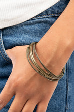 Load image into Gallery viewer, Paparazzi Accessories - Suddenly Synched - Brass Bracelet

