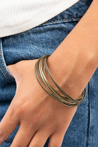 Paparazzi Accessories - Suddenly Synched - Brass Bracelet