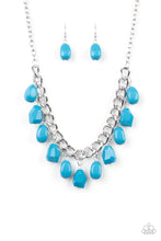 Load image into Gallery viewer, Paparazzi Accessories  - Take The Colorwheel - Turquoise  (Blue) Necklace
