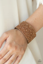 Load image into Gallery viewer, Paparazzi Accessories  - The Halftime Show - Gold Urban Snap Bracelet
