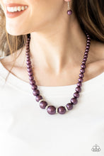 Load image into Gallery viewer, Paparazzi Accessories  - Party Pearls - Purple Necklace
