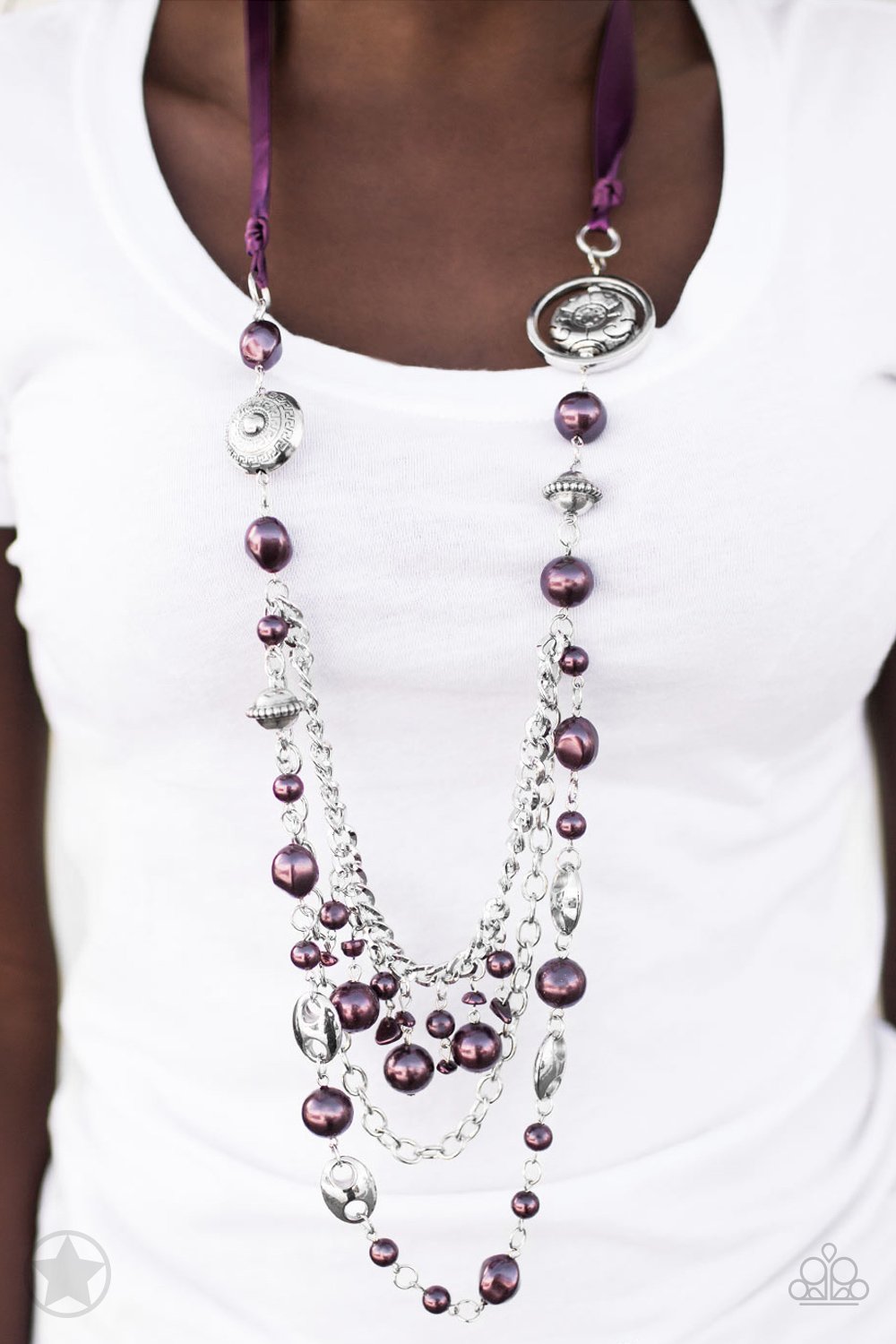 Paparazzi Accessories - All The Trimmings - Purple Necklace