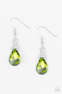 Paparazzi Accessories - 5th Avenue Fireworks - Green Earrings