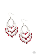 Load image into Gallery viewer, Paparazzi Accessories  - Break Out In Tiers - Red Earrings
