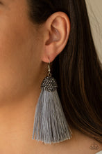 Load image into Gallery viewer, Paparazzi Accessories - Razzle Riot - Gray Earrings
