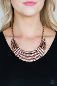 Paparazzi Accessories  - Ready To Pounce - Copper Necklace