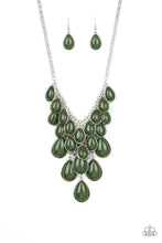 Load image into Gallery viewer, Paparazzi Accessories - Shop Til You Teardrop - Green Necklace
