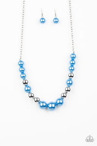 Paparazzi Accessories - Take Note - Blue Necklace
