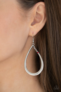 Paparazzi Accessories - Very Enlightening - Red Earrings