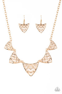Paparazzi Accessories - Welcome To The Lion's Den - Gold Necklace