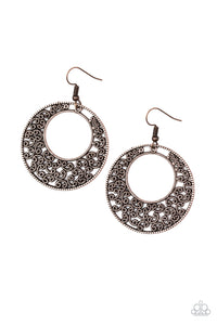 Paparazzi Accessories  - Wistfully  Winchester - Copper Earrings