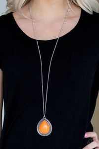Paparazzi Accessories - Chroma Courageous - Orange Necklace