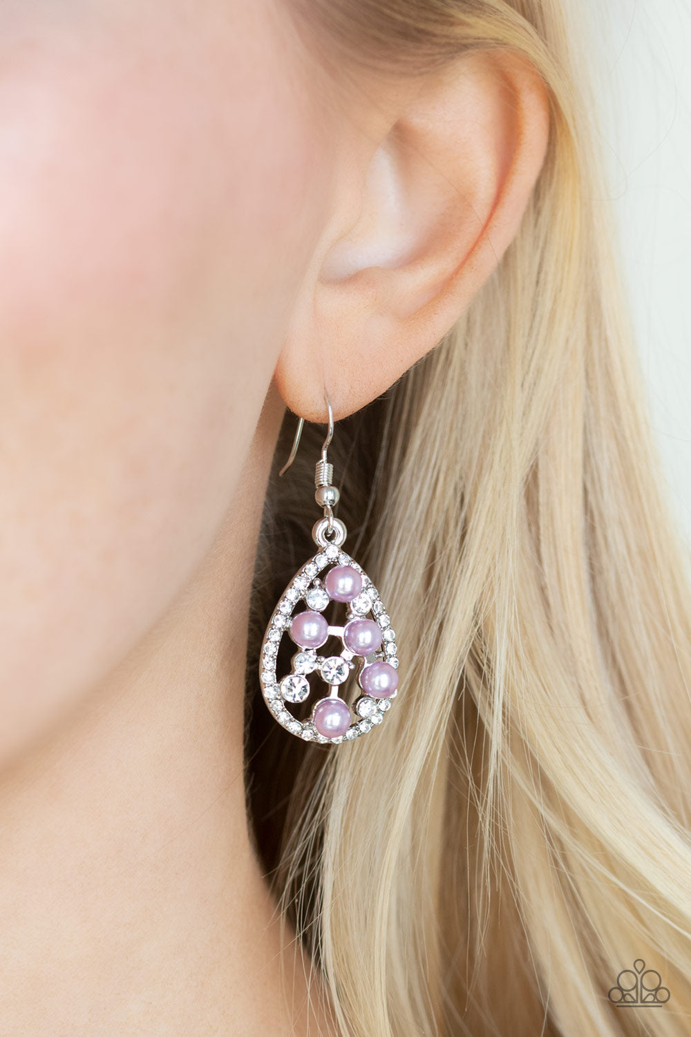 Paparazzi Accessories - Fabulously Wealthy - Purple Earrings