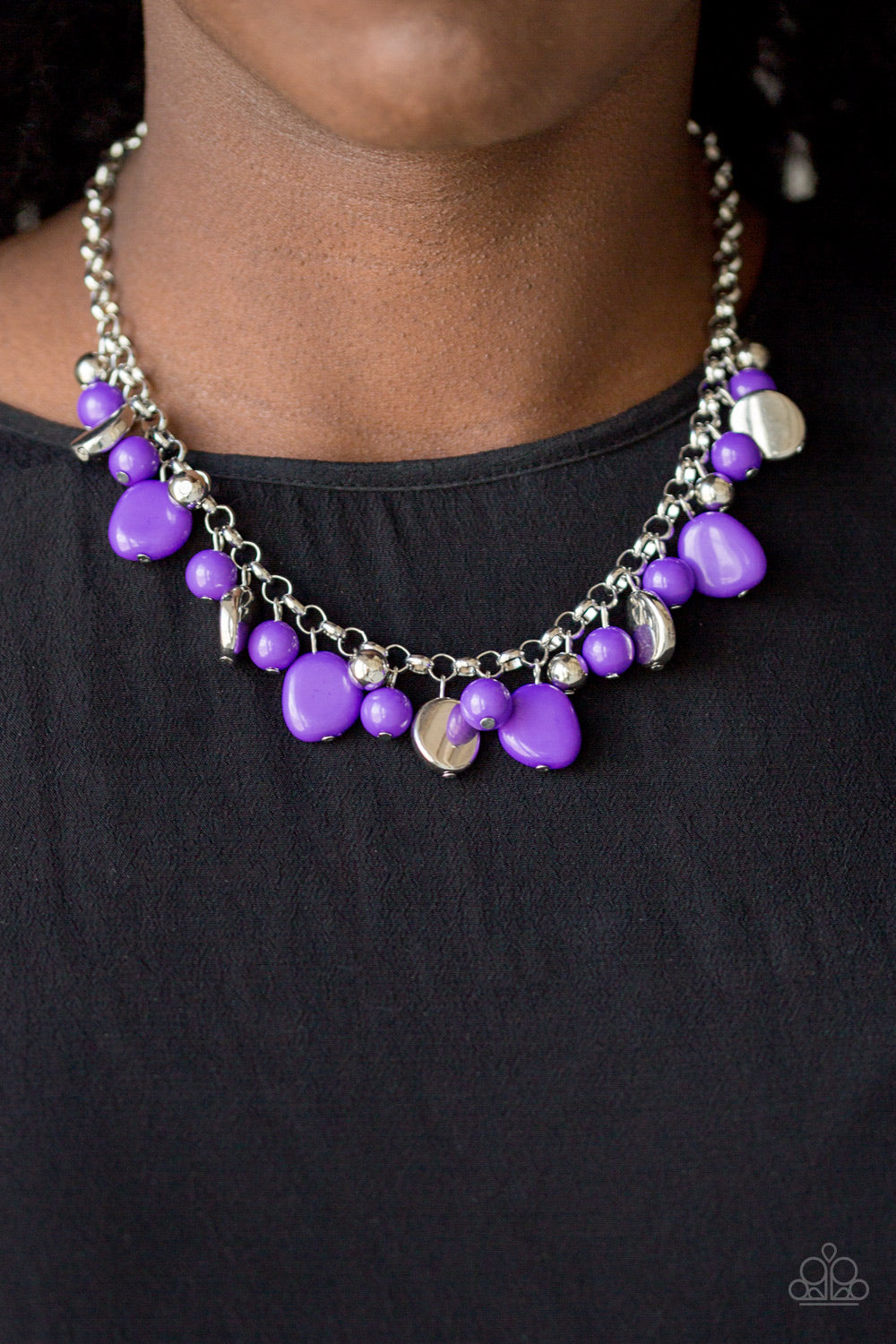 Paparazzi Accessories - Flirtatiously Florida - Purple Necklace