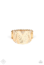 Load image into Gallery viewer, Paparazzi Accessories - Industrial Indentation - Gold Ring

