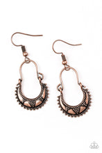 Load image into Gallery viewer, Paparazzi Accessories - Industrially Indigenous - Copper Earrings
