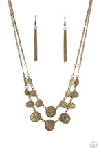 Load image into Gallery viewer, Paparazzi Accessories - Pebble Me Pretty - Brass Necklace
