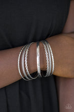 Load image into Gallery viewer, Paparazzi Accessories - Rattle And Roll - Silver Bracelet

