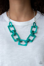 Load image into Gallery viewer, Paparazzi Accessories  - Sizzle Sizzle - Turquoise  ( Blue) Necklace
