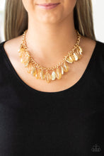 Load image into Gallery viewer, Paparazzi Accessories - Fringe Fabulous - Gold Necklace
