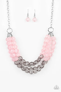 Paparazzi Accessories  - Summer Ice - Pink Necklace