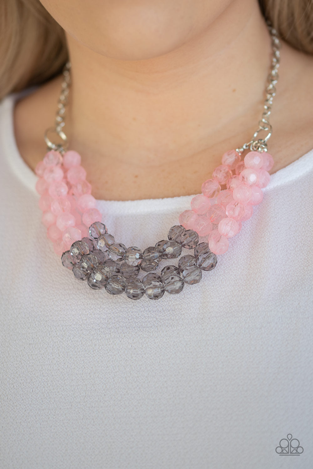 Paparazzi Accessories  - Summer Ice - Pink Necklace