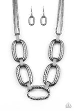 Load image into Gallery viewer, Paparazzi Accessories  - Take Charge - Black (Gunmetal) Necklace
