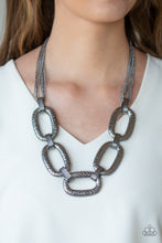 Load image into Gallery viewer, Paparazzi Accessories  - Take Charge - Black (Gunmetal) Necklace
