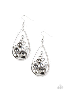 Paparazzi Accessories - Tempest Twinkle - Silver Earrings