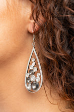 Load image into Gallery viewer, Paparazzi Accessories - Tempest Twinkle - Silver Earrings
