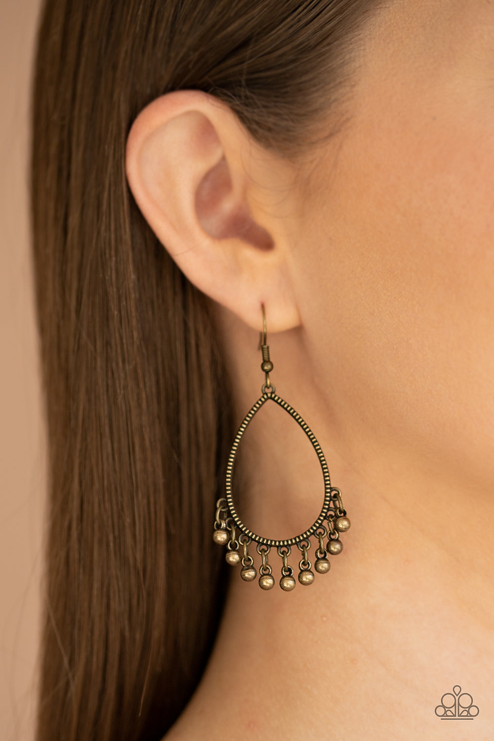 Paparazzi Accessories - Country Charm - Brass Earrings